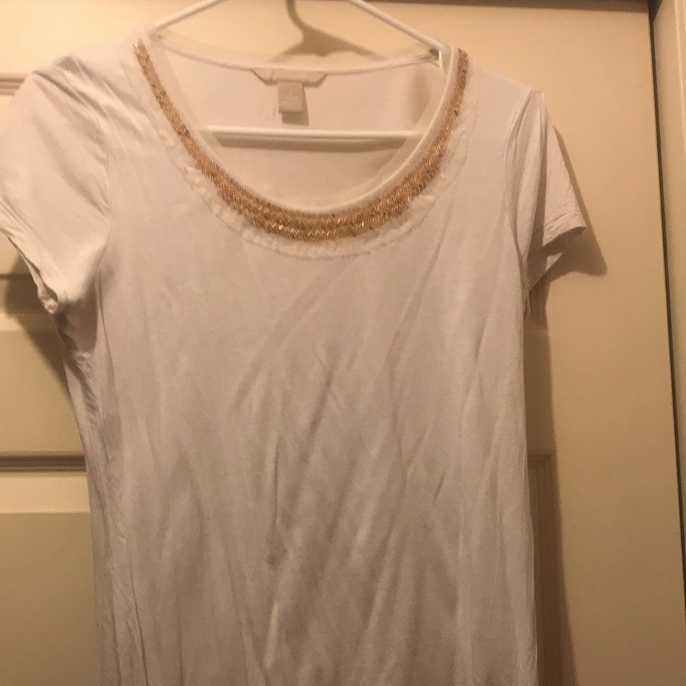 Banana Republic shirt with beaded collar
